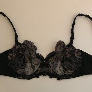 Simone Perele Black & Pink Lace Bra